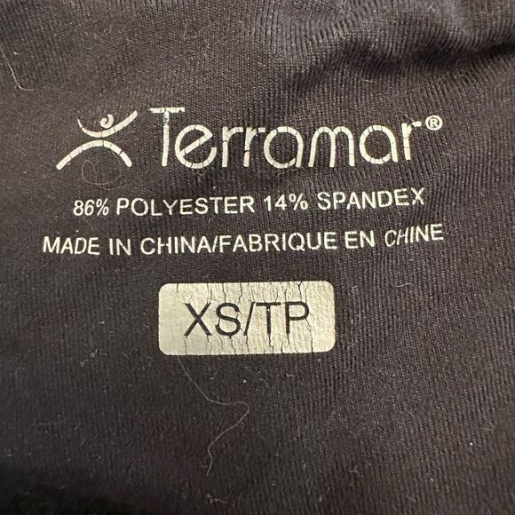 Terramar Black Climasense Leggings Size XS Base Layer - Picture 5 of 5